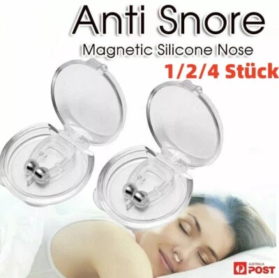 1/4xSchnarchstopper Anti Schnarch Gegen Schnarchen Magnetischer Nasenspreizer - Bild 1 von 4