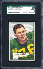 1952 Bowman Small #40 Steve Dowden SGC 88 NM/MT Centered & Exceptional! Packers