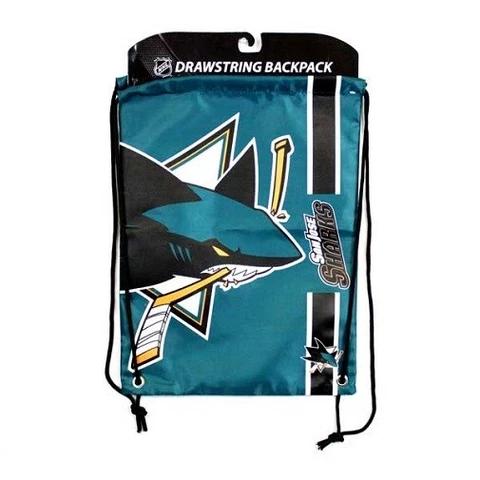 San Jose Sharks NHL Cinch Back Sack Drawstring Bag Cover