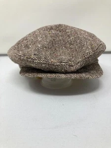 Totes Zeitungsjungenmütze Kappe Tweedmischung braun Größe Large Regen rollt sofort ab GEBRAUCHT - Bild 1 von 3
