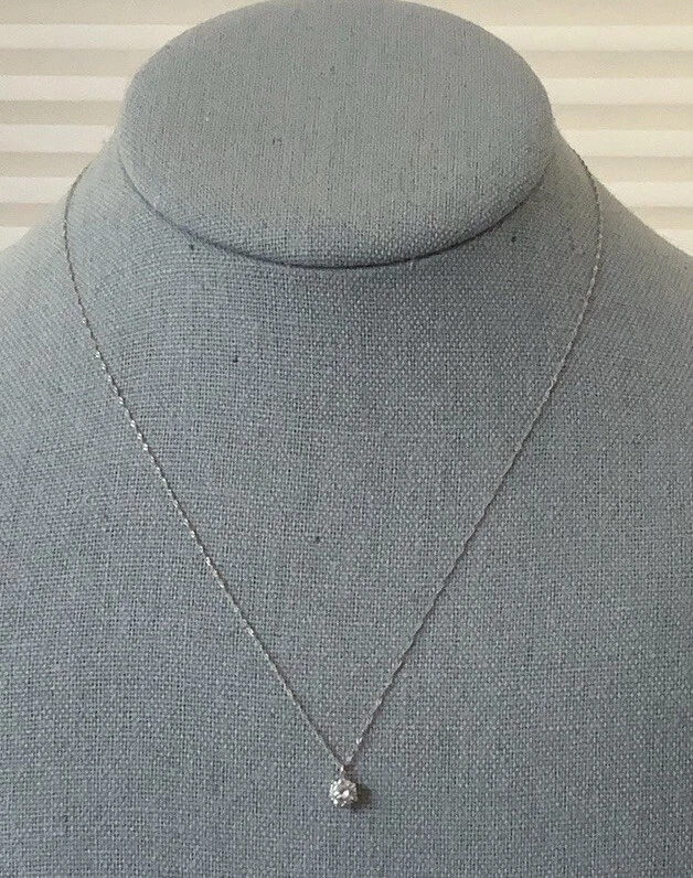 PT850 Platinum Chain and Diamond (.45ct) Pendant Necklace (16in) - Image 1 of 4