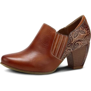 L’Artiste by Spring Step Womens Leatha Leather Ankle Boot - Camel, 36M NEW - Picture 1 of 7