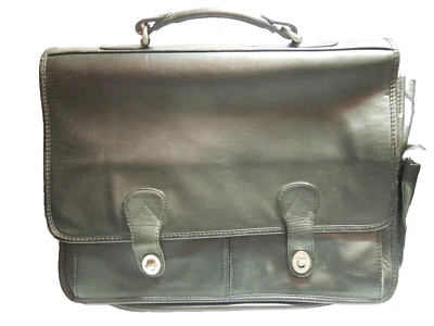 Vintage HERITAGE INDUSTRIES Genuine Leather Business Briefcase Made India - Image 1 of 4