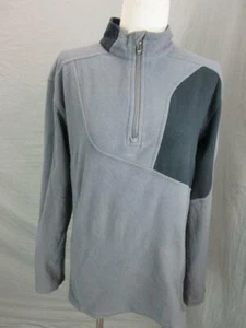 SPYDER SIZE XL(18) YOUTH GRAY/BLACK ATHELTIC FLEECE HALF-ZIP PULLOVER T476 - Picture 1 of 7