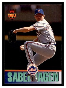 1994 Triple Play #148 BRET SABERHAGEN New York Mets ~A7Y