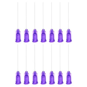 50Pcs 21G Dispensing Needles, 1.5" PTFE Glue Needle Tube Flexible Needle Purple - Picture 1 of 6
