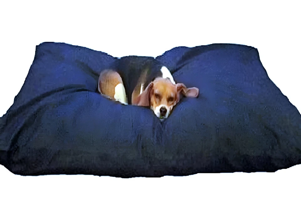 Dogbed4less XXL Waterproof Denim Memory Foam Shredded Dog Bed Pillow - Large Pet - Image 1 of 1