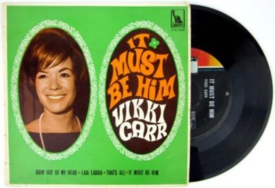 Vikki Carr IT MUST BE HIM 4 Track 7" Vinyl EP Liberty Records Australia 1968 EC - Image 1 of 4