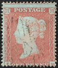 Duzik S: Gb Qv 1854 1D Red-Brown Sg17 Used Stamp (Nos5021)**