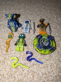 4x LEGO&reg; Ninjago Skales Rise of Snakes Minifigure Spinner Njo0040 9444 9446 Lot