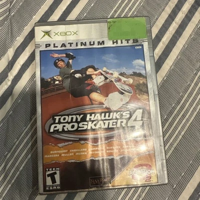 Tony Hawk's Pro Skater 4 Platinum Hits (Microsoft Xbox, 2003) CIB - Image 1 of 3