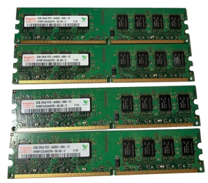 8GB (4x2GB) PC2-6400u DDR2-800MHz 2Rx8 Non-ECC Hynix HYMP125U64CP8-S6 - Picture 1 of 3