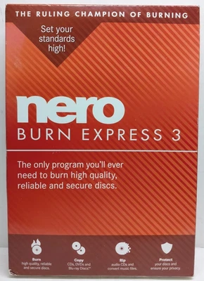 Nero Burn Express 3 Burn CD DVD Bluray Copy Rip Convert Backup w/ Product Code - Image 1 of 4