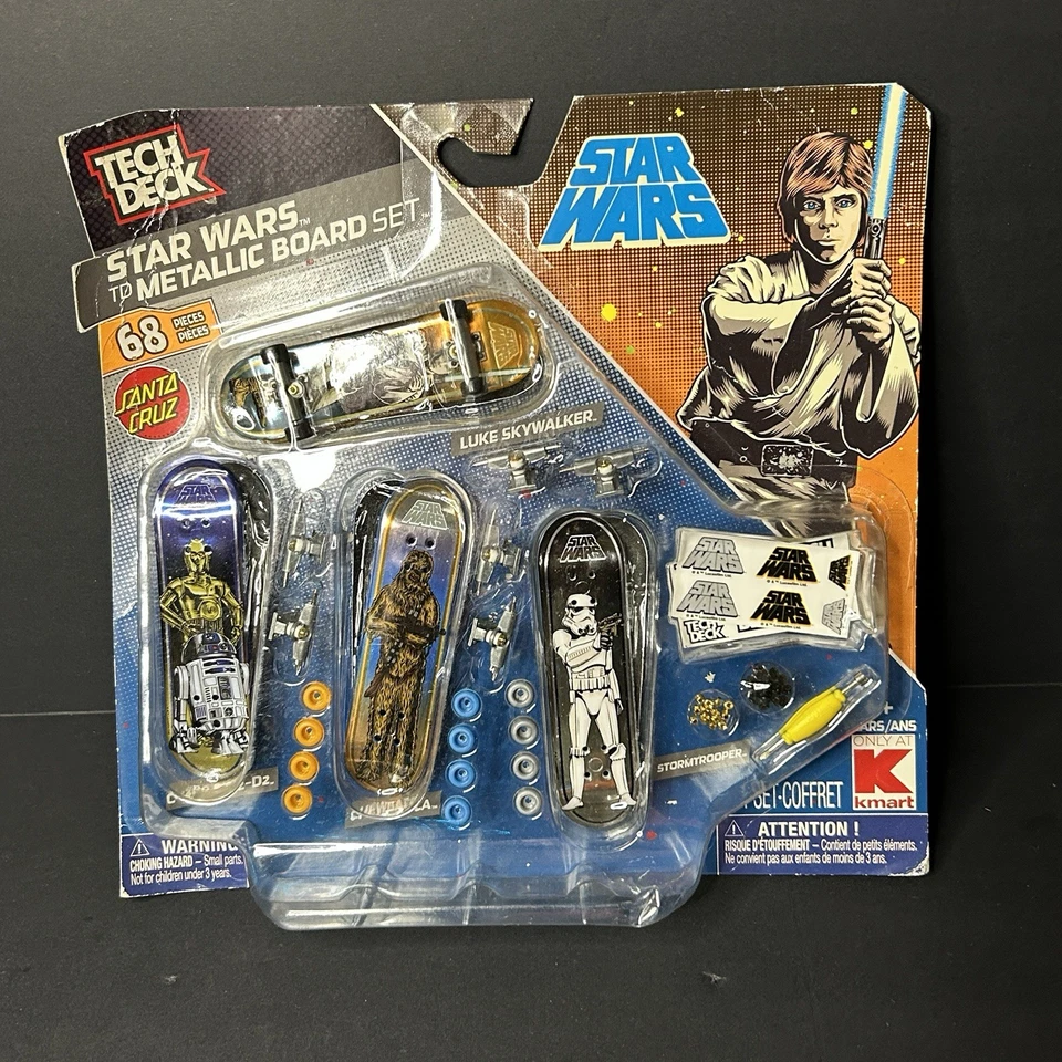 Tech Deck Star Wars Tabla de Skate Metálica 68 Set Santa Cruz KMart Exclusivo NUEVO Foto 1 de 4
