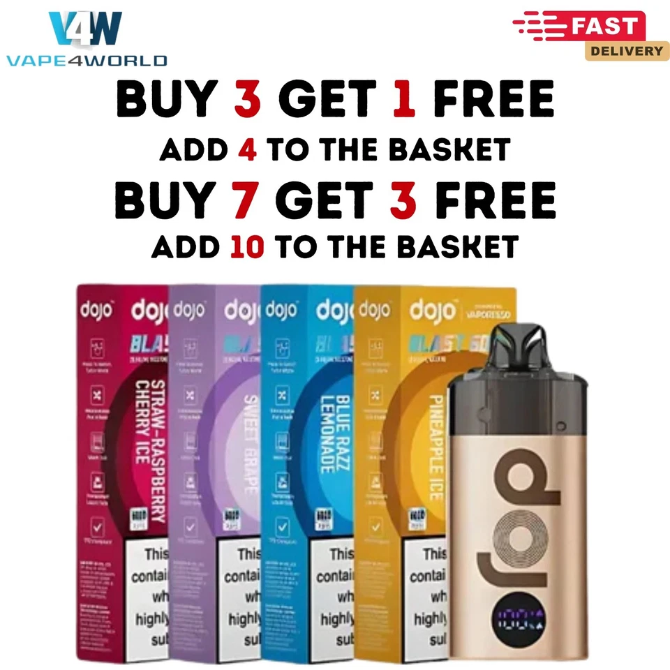 Vaporesso Dojo Blast 6000 Prefilled Pod Kit 6K Puffs 20mg - Free Fast Dispatch - Image 1 of 1