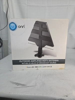 onn. Indoor/Outdoor Antenna Amplifier Signal Booster - Image 1 of 4
