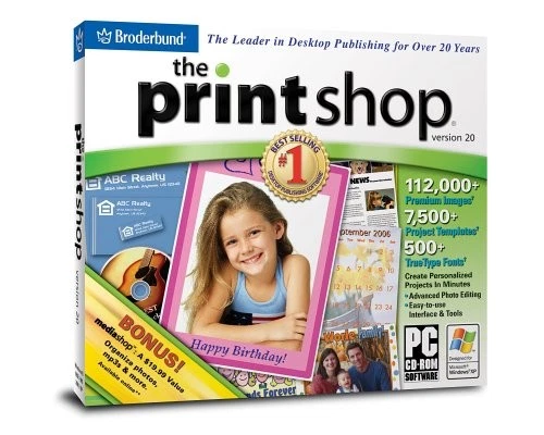 Broderbund Printshop 20 - VERY GOOD - Image 1 of 1