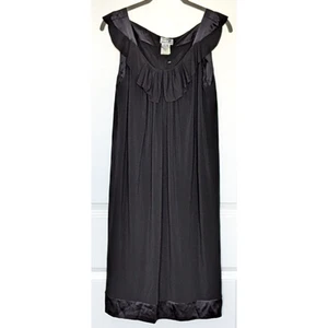 Philosophy di Alberta Ferrertti knielanges Kleid U-Ausschnitt Damen 6 schwarz - Bild 1 von 8