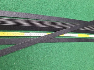Lederriemen schwarz mit Narbung 23 x 2mm Lederreste 105cm lang - Bild 1 von 1