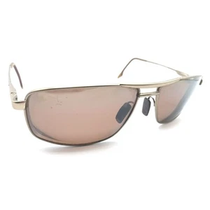 Maui Jim MJ 207-20 Black Full Rim Wrap Sunglasses Gray Lens 62-15 130 Italy Men - Picture 1 of 12