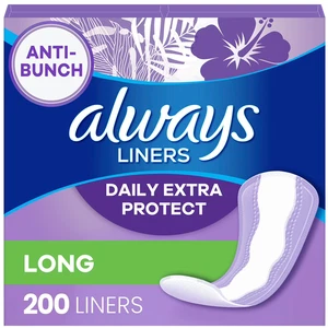 Always Anti-Bunch Xtra Protection Daily Liners, unparfümiert, lang, 200 ct. - Bild 1 von 6