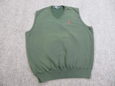 Vintage Polo Ralph Lauren Sweater Vest Mens Extra Large Green V-Neck Crest 90s - Image 1 of 4