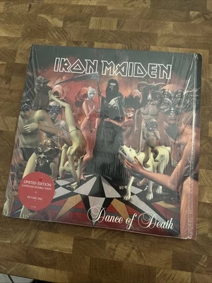 IRON MAIDEN DANCE OF DEATH VINYL 2LP PIC DISC 2003 First Edition Near Mint - Immagine 1 di 4