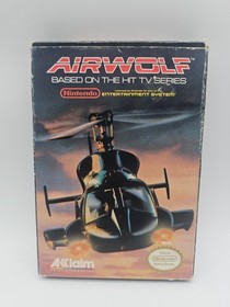 Airwolf (Nintendo Entertainment System NES, 1989) Authentic Cartridge Tested