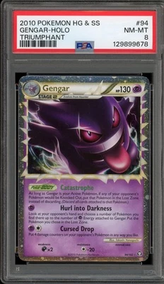 Pokemon Gengar Prime Triumphant Holo Ultra Rare #94 PSA 8 - Image 1 of 2