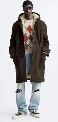 ZARA Wool Coat x Harry Lambert $349+Tax Size: L NWT - Image 1 of 4
