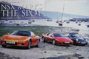 Original 1997 Autocar Group Test: HONDA NSX, LOTUS ESPRIT V8 & PORSCHE 911 S - Picture 1 of 3