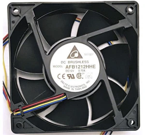 Delta AFB1212HHE-CF00 120mm x 38mm Dual Ball Bearing High Speed Fan, 4Pin PWM - Picture 1 of 1
