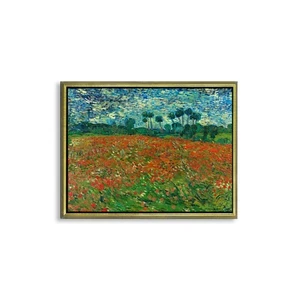Stampa su Carta su tela o Quadro su tela o con Cornice Vincent van Gogh Poppy - Picture 1 of 9