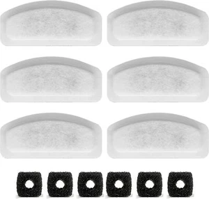 Pet Fountain Filters + Pump Sponge Compatible with ORSDA D30 67oz/2L Fountain - Picture 1 of 8