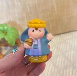 Fisher Price Little People Weihnachtsgeschichte Krippe Ersatz Weisen blau - Bild 1 von 1