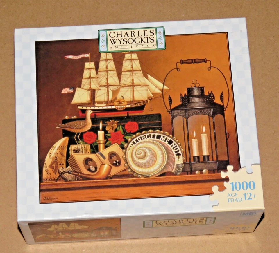 Charles Wysocki Hasbro Jigsaw Puzzle Four Aces Flying School