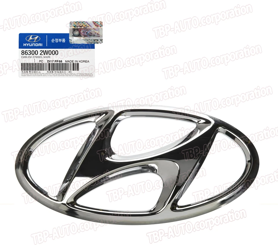 GENUINO ® Parrilla delantera emblema "H" para Hyundai Santa Fe 2013-2016 863002W000 Foto 1 de 1