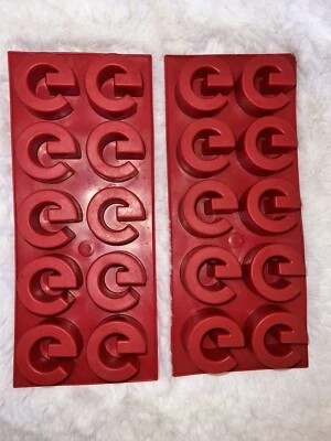 Authentic Gucci Ice Cube  Trays Mold Set AUTHENTIC RED GG Logo - Image 1 of 4