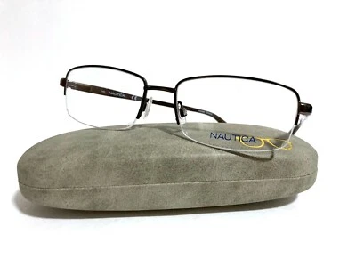 NUEVAS GAFAS NAUTICA N7246 200 MARRONES AUTÉNTICAS METAL PARA HOMBRE RX 57-18-140 MM Foto 1 de 4