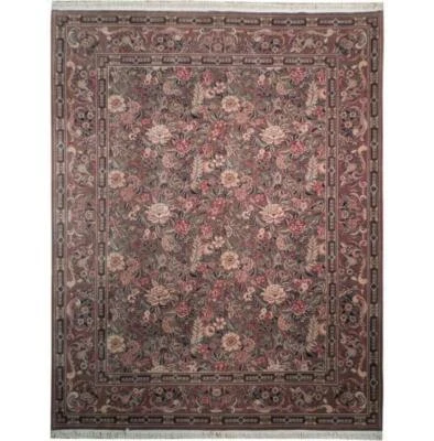 8x10' Fine Wave 200 KPSI Quality Hand-Knotted Rug BROWN FRENCH PIX-18639 - Image 1 of 4