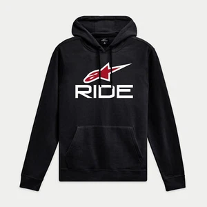 ALPINESTARS RIDE 4.0 JERSEY CON CAPUCHA NEGRO ROJO ADULTO MX SUDADERA CON CAPUCHA NUEVO ASTARS INFORMAL - Imagen 1 de 1