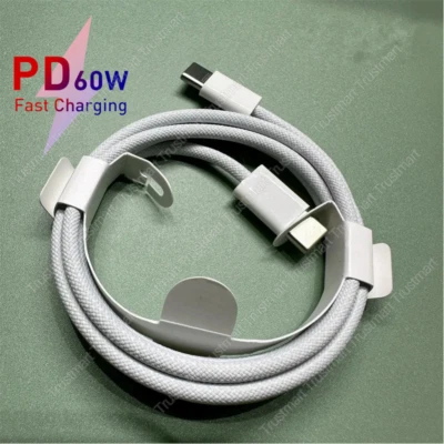 60W For iPhone 15 Pro Max USB-C to USB-C Cable Fast Charger Type C Charging Cord - Image 1 of 4