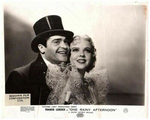 One Rainy Afternoon original Lobby Card Francis Lederer Ida Lupino 1936