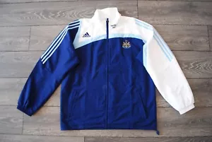 NEWCASTLE UNITED 2007-2008 ENGLAND ADIDAS TRACK TOP JACKET VINTAGE FULL ZIP 2XL - Picture 1 of 9