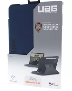 UAG Metropolis SE Folio Case for Galaxy Tab S8 Plus / S8 Plus 5G / S7 Plus Blue - Picture 1 of 4