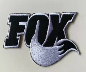 FOX BIKER PATCH/JACKET/JEANS - Iron on Sew on Embroidered-Patch - Picture 1 of 1