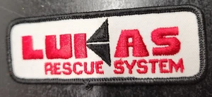 Vintage Lukas Rescue System Uniform Sew-On Patch - 2 x 4 Inches - Picture 1 of 4