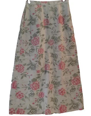 Maxi Falda De Colección UNIDADES Lino M Romántica Floral CottageCore Boho Modesta Larga ALine Foto 1 de 4