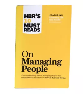HBR Must Reads On Managing People Paperback Book by Harvard Business Review - Imagen 1 de 3