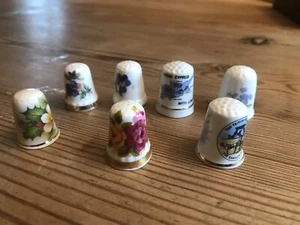 Thimble Collection - 7 Miscellaneous Thimbles - Picture 1 of 1